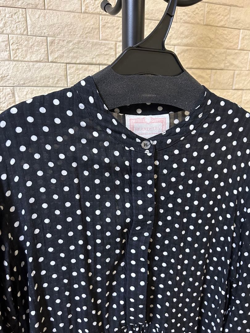 ビアズリー◎ドットギャザーワンピース