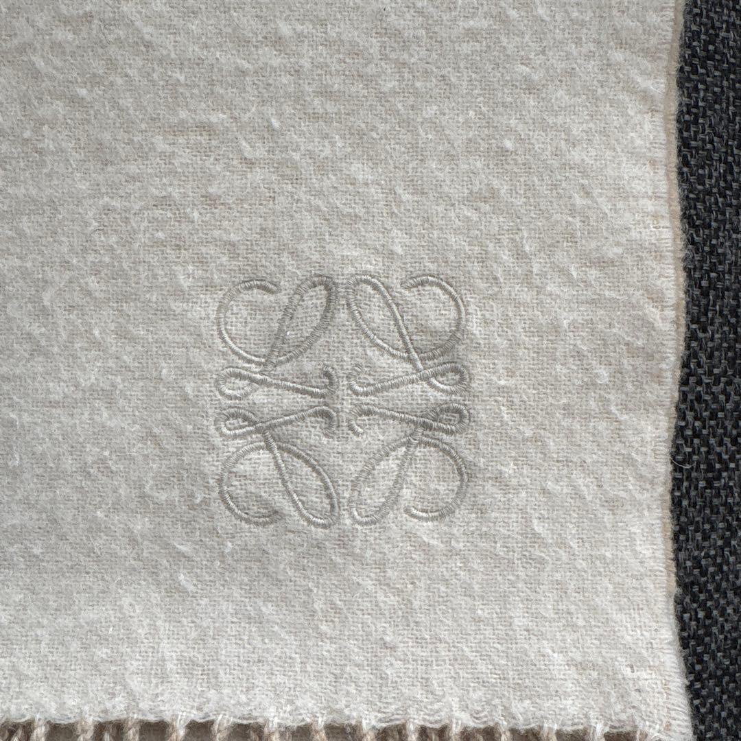 LOEWE ロエベ　バイカラー スカーフマフラー