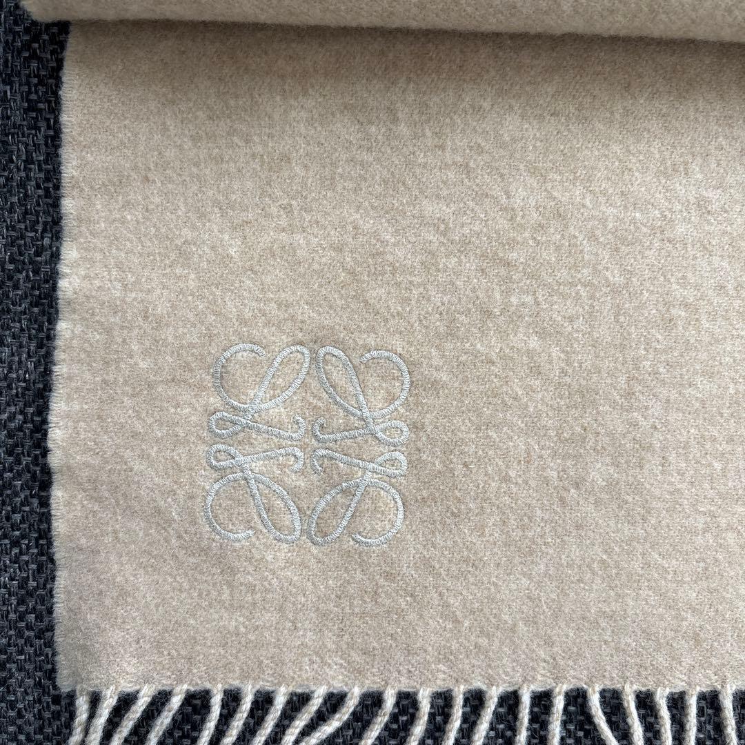 LOEWE ロエベ　バイカラー スカーフマフラー