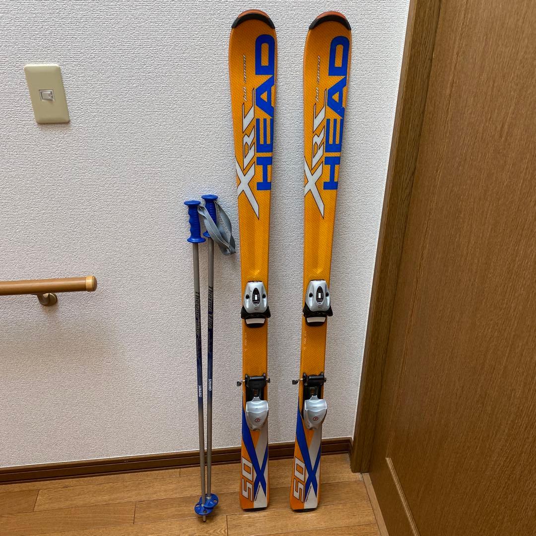 ヘッド　スキー板　135cm シナノ　ストック 95cm