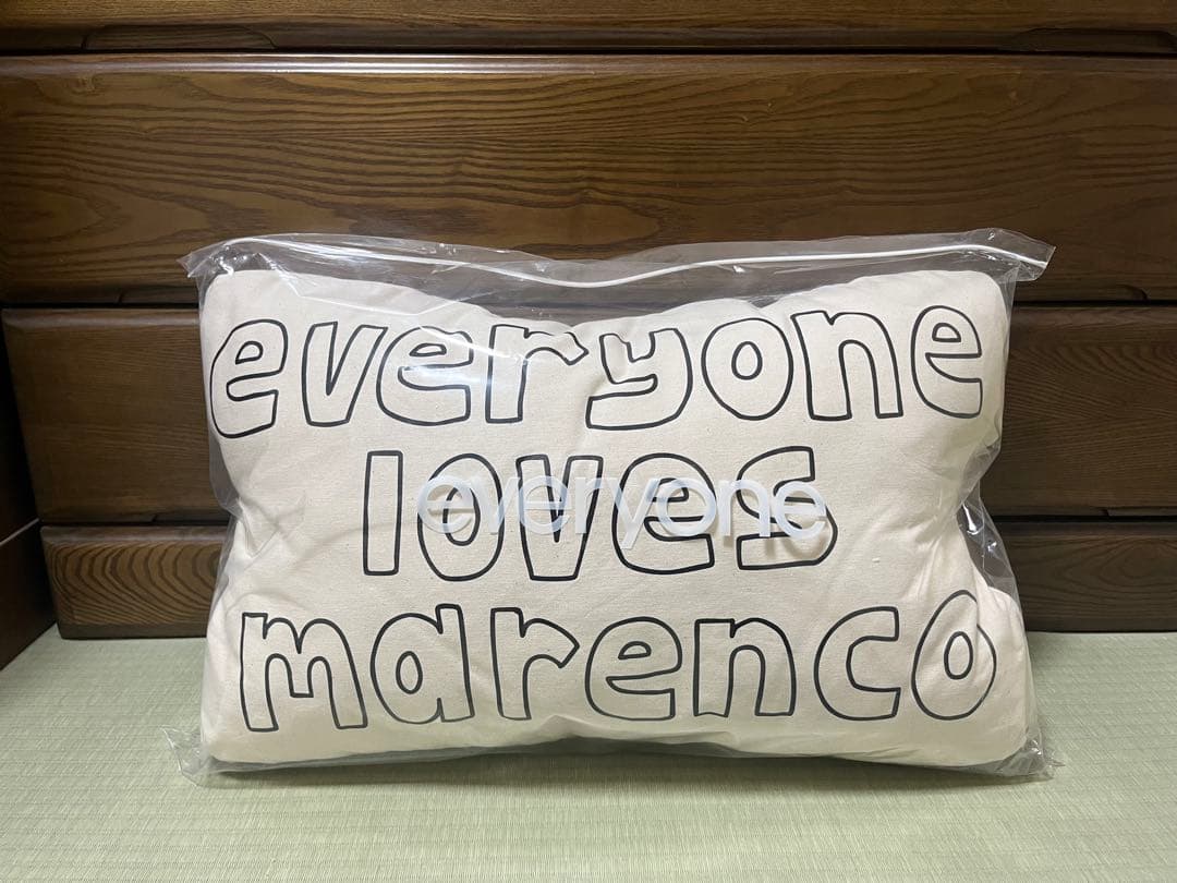 everyone loves MARENCO stamp クッション 完売品