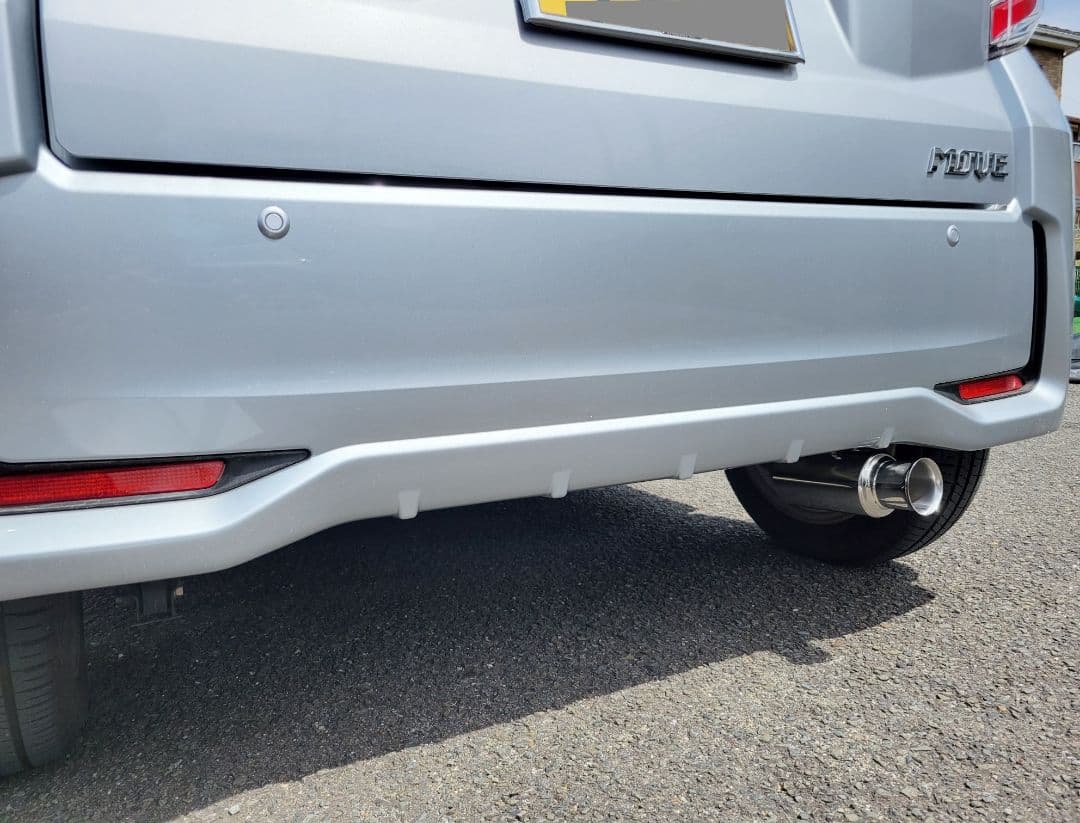 aダイハツムーヴ ムーヴカスタムLA150S砲弾型マフラーカッター