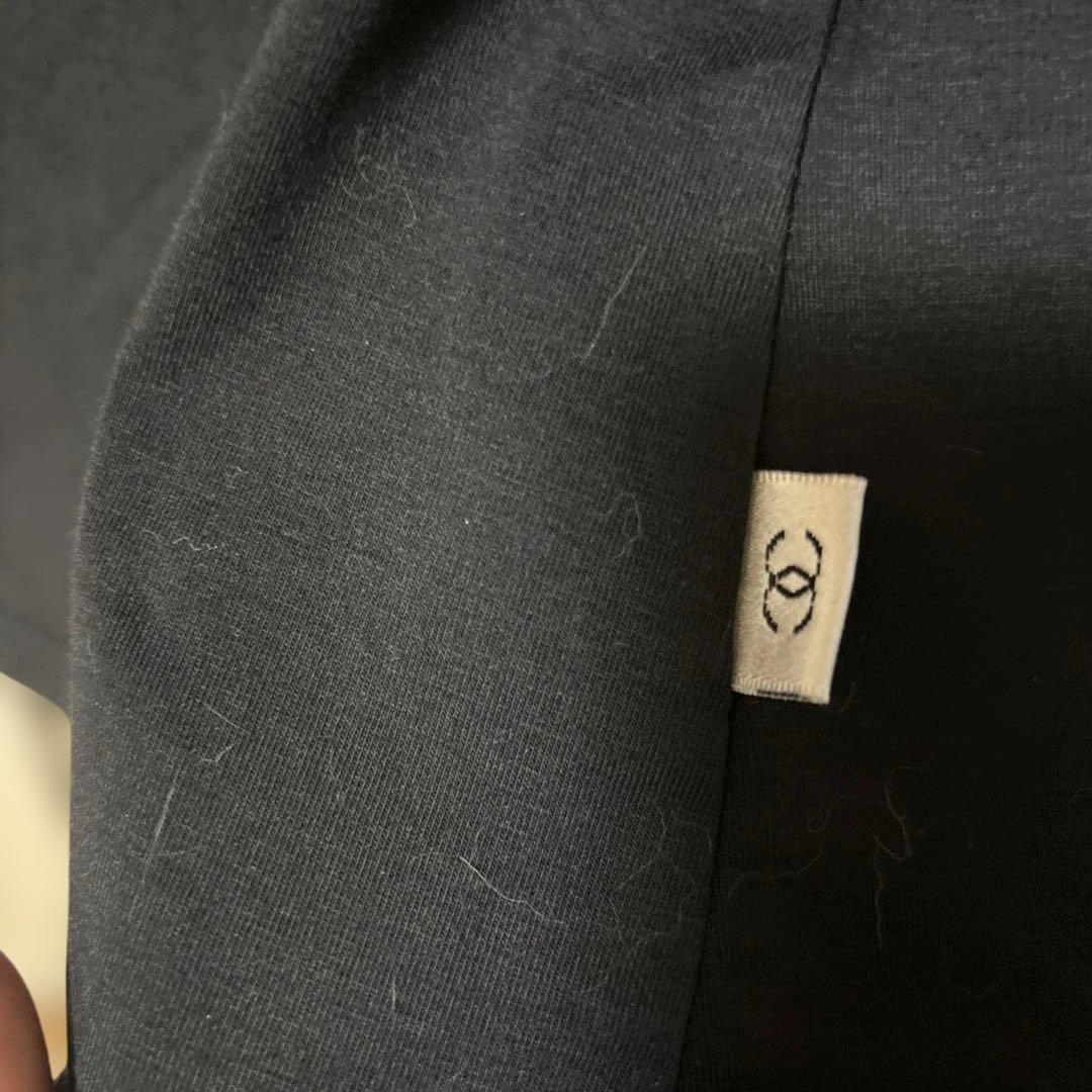 CHANEL ブラック シャツ XL ココロゴ