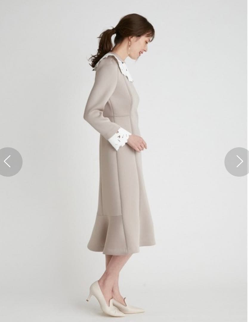 Thank you☆CELFORD レース襟マーメイドワンピース38サイズ