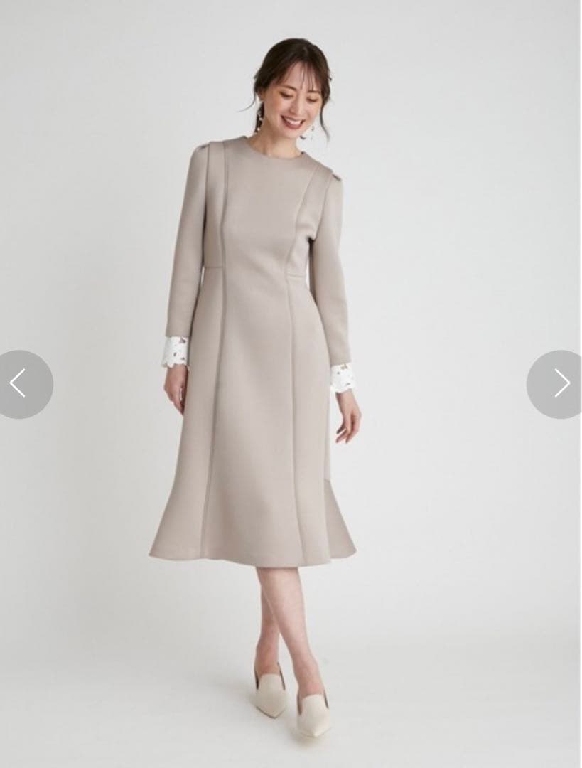 Thank you☆CELFORD レース襟マーメイドワンピース38サイズ