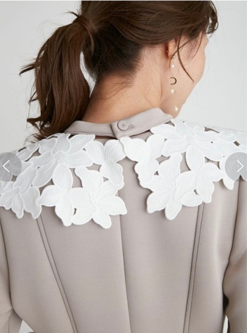 Thank you☆CELFORD レース襟マーメイドワンピース38サイズ