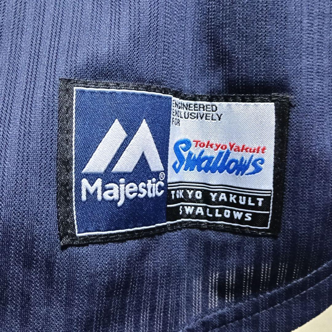 マジェスティック製 高津臣吾監督 ハイクオリティビジターユニフォーム／M