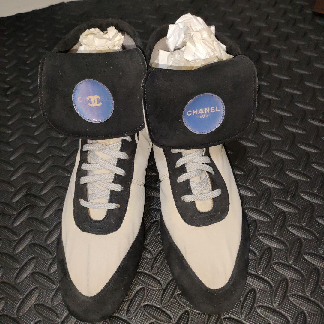 CHANEL スニーカー ホワイト/ブラック いいね辞めてください最終値下げ