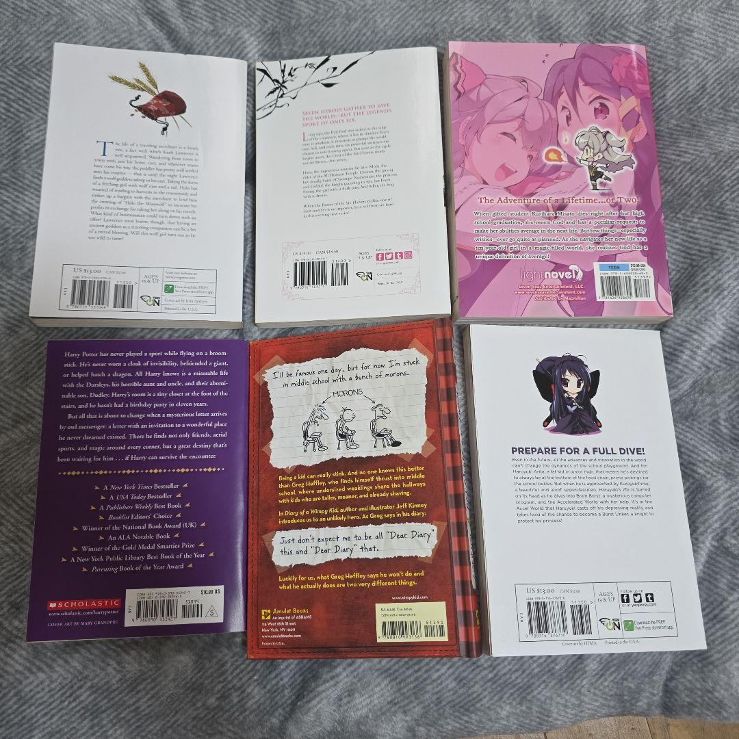 洋書セット：ライトノベルなど