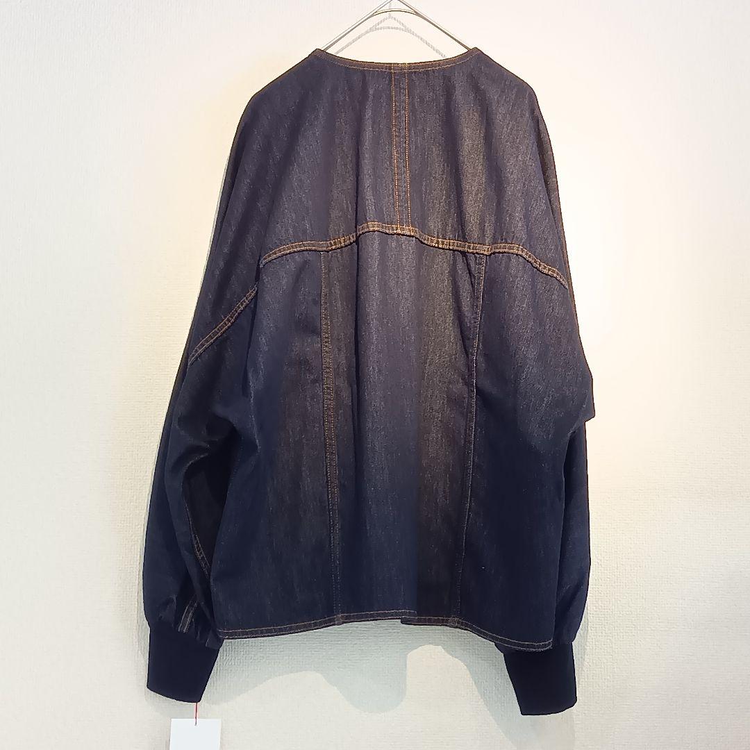 新品タグ付 2025新作 パシオーネ カフネ デニム ジャケット ネイビー