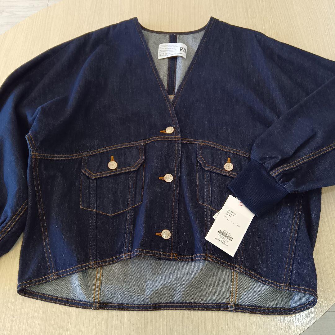 新品タグ付 2025新作 パシオーネ カフネ デニム ジャケット ネイビー