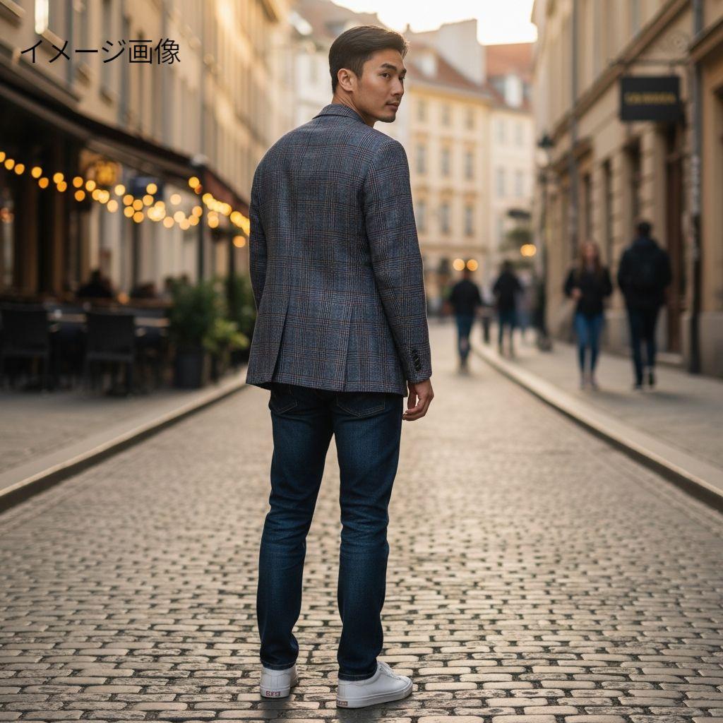 Burberrysグレンチェックウールテーラードジャケット 旧タグ　メンズL相当