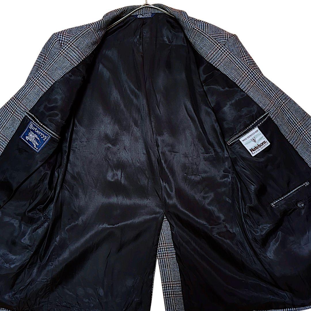 Burberrysグレンチェックウールテーラードジャケット 旧タグ　メンズL相当