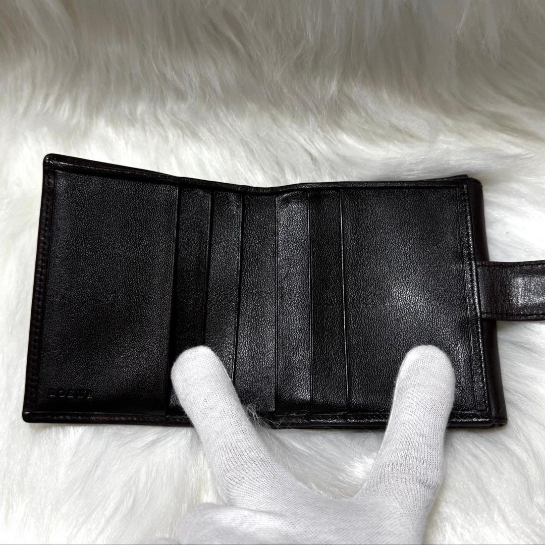 LOEWE 二つ折り財布　アナグラム　Dリング　大幅値下げ　早い者勝ち