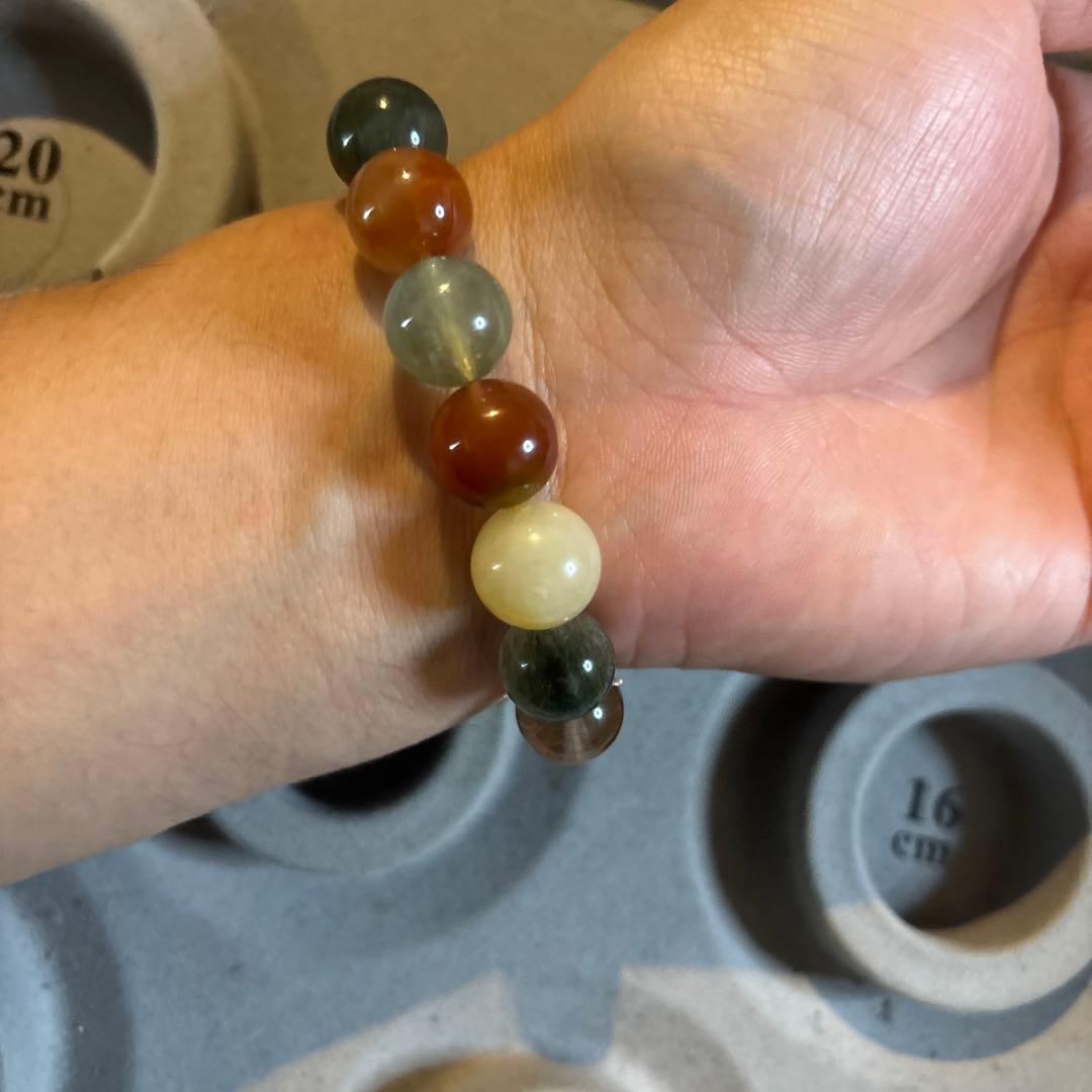 大玉のミックスルチルクオーツ！綺麗！