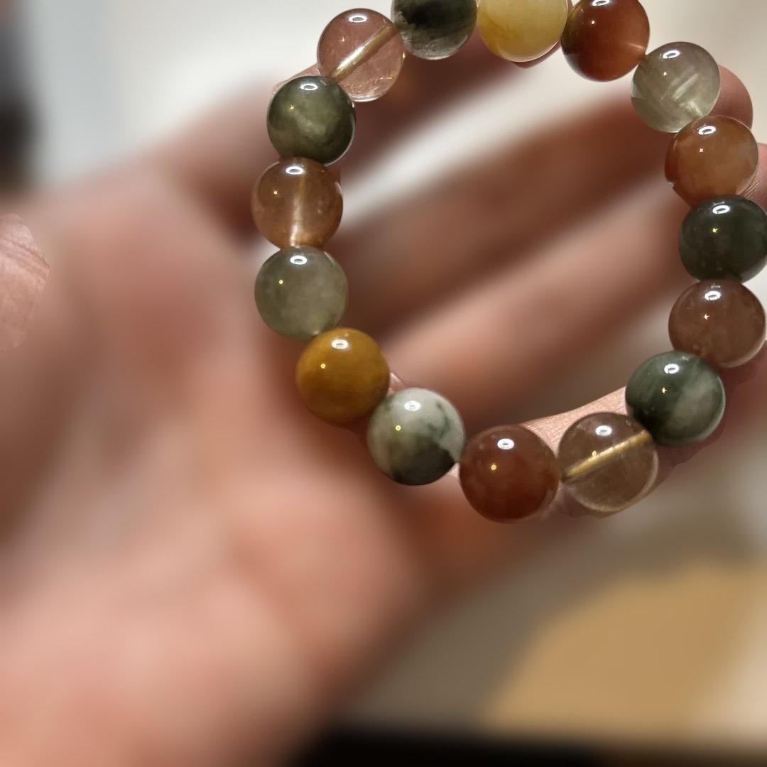 大玉のミックスルチルクオーツ！綺麗！