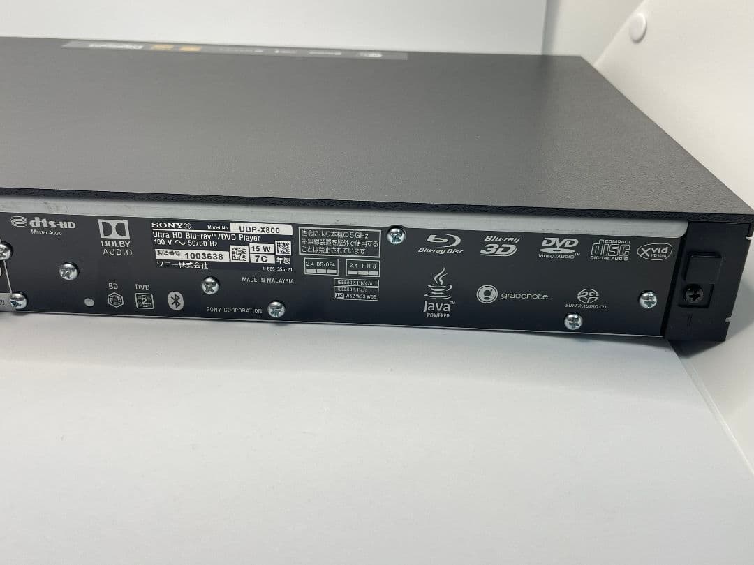UBP-X800 SONY 4K UHD Blu-ray ブルーレイプレーヤー