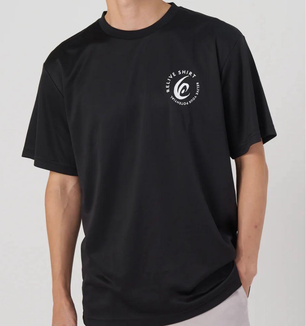 リライブシャツスポーツ　ユニセックス　ブラック　サイズ3L　　(正規品)