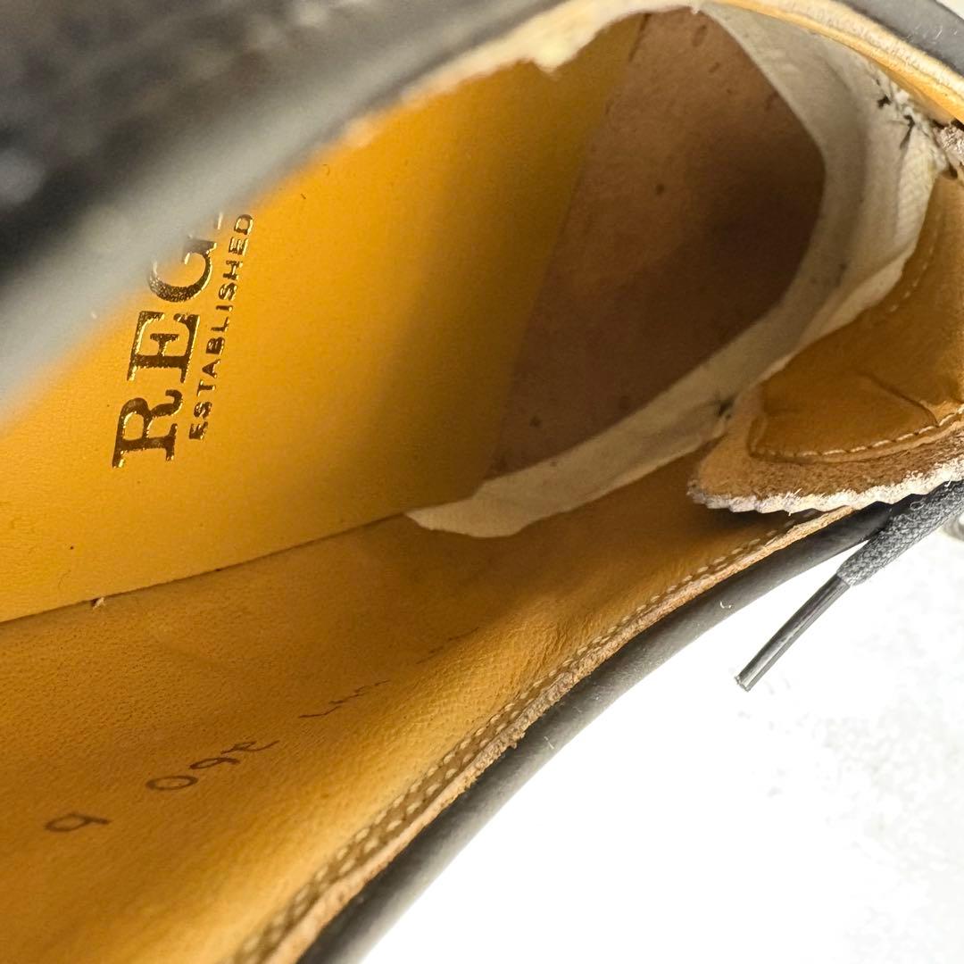 未使用品　リーガル　REGAL ウイングチップ　レザー　シューズ　　黒　26㎝