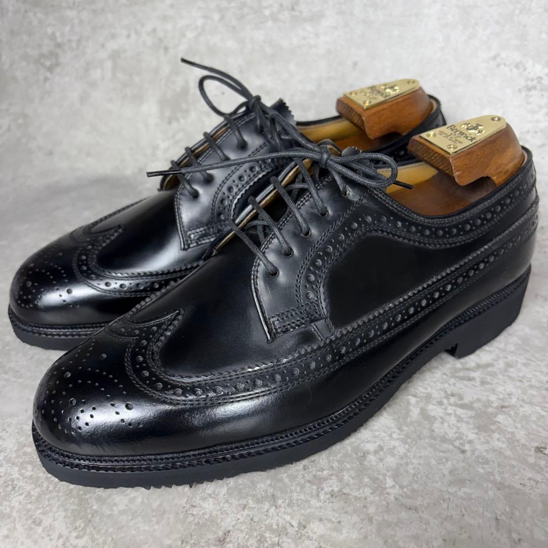 未使用品　リーガル　REGAL ウイングチップ　レザー　シューズ　　黒　26㎝