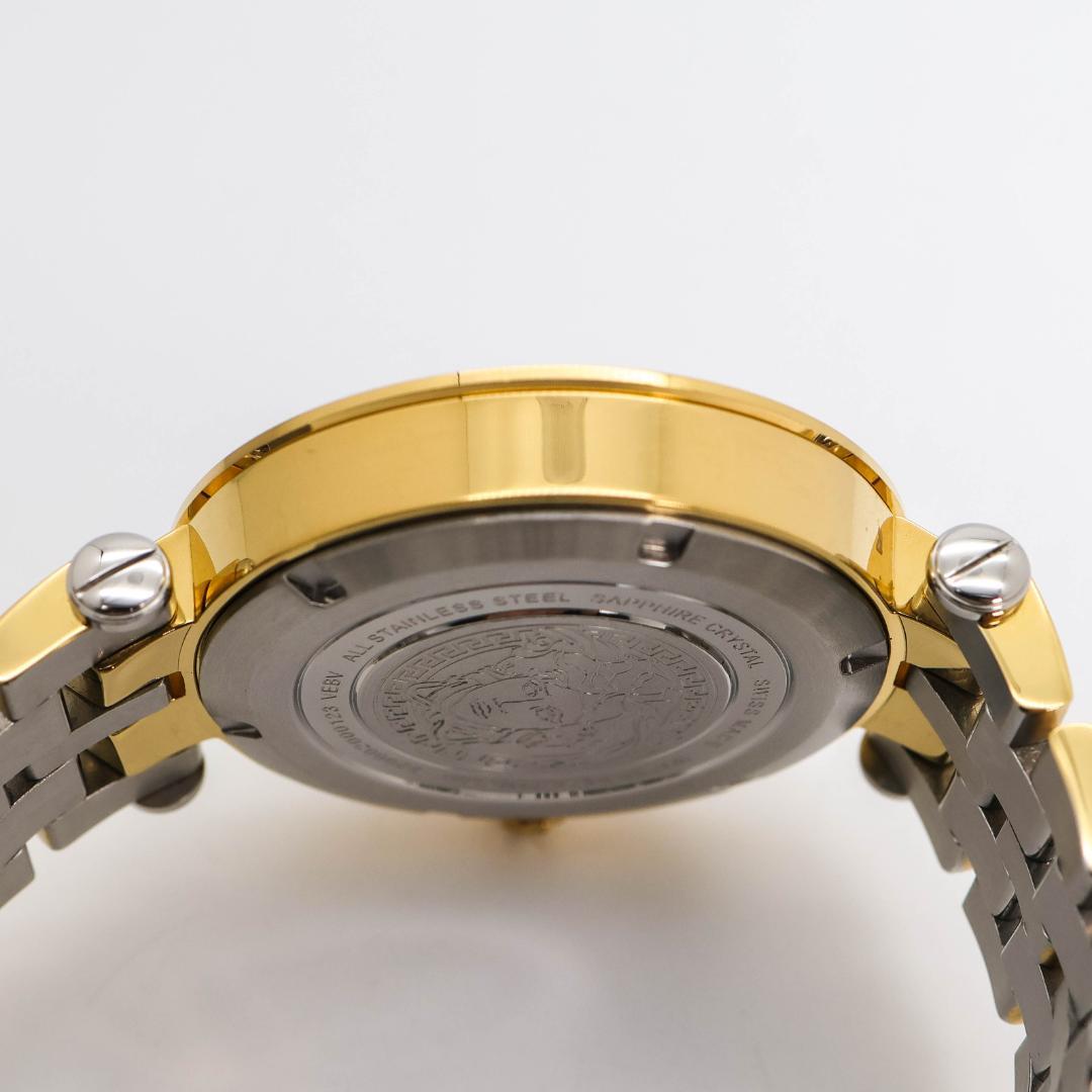 □稼働 VERSACE 腕時計 メデューサ デュアルタイム ゴールド 2617