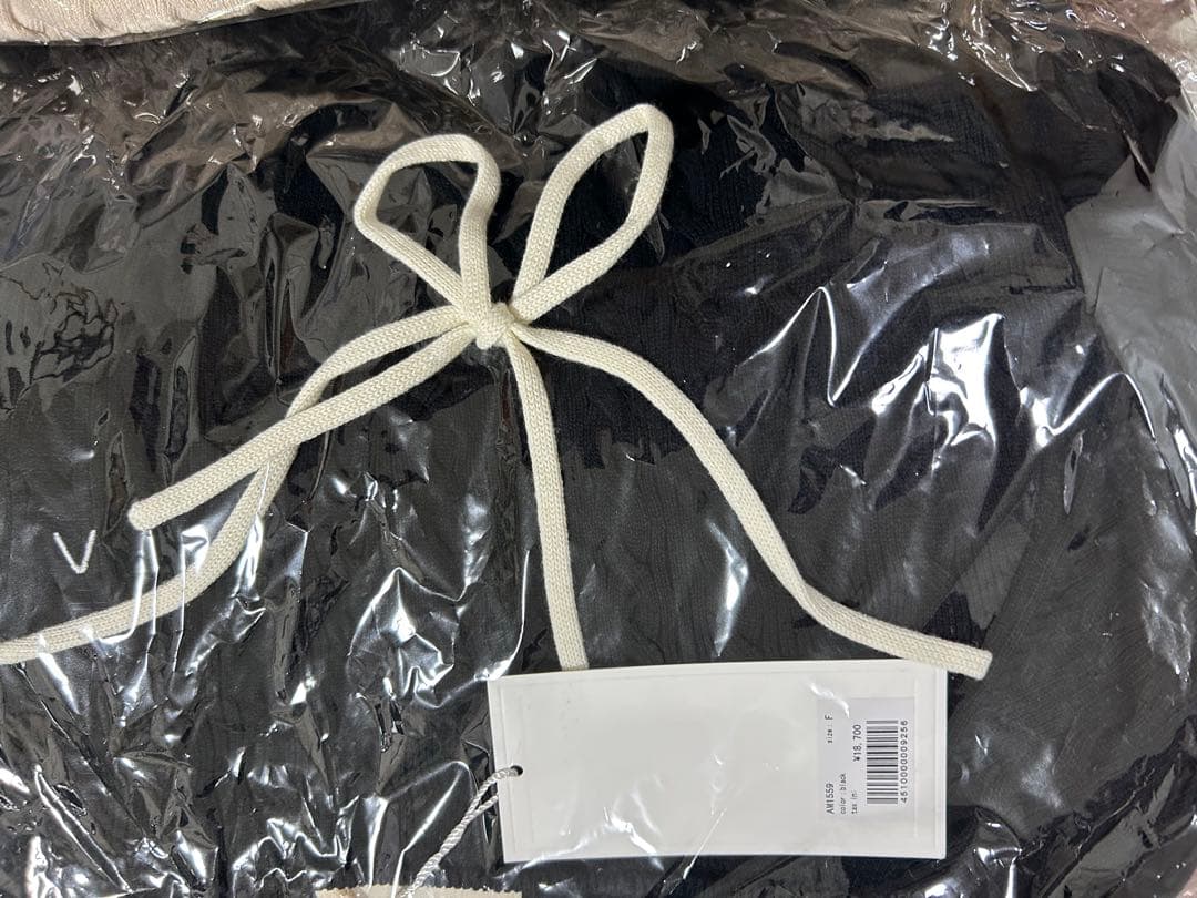 即日発送ブラックMilky frill mini dress andmary