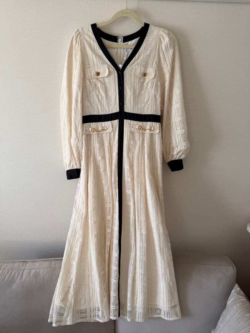 ワンピース herlipto Nottingham Lace Long Dress S