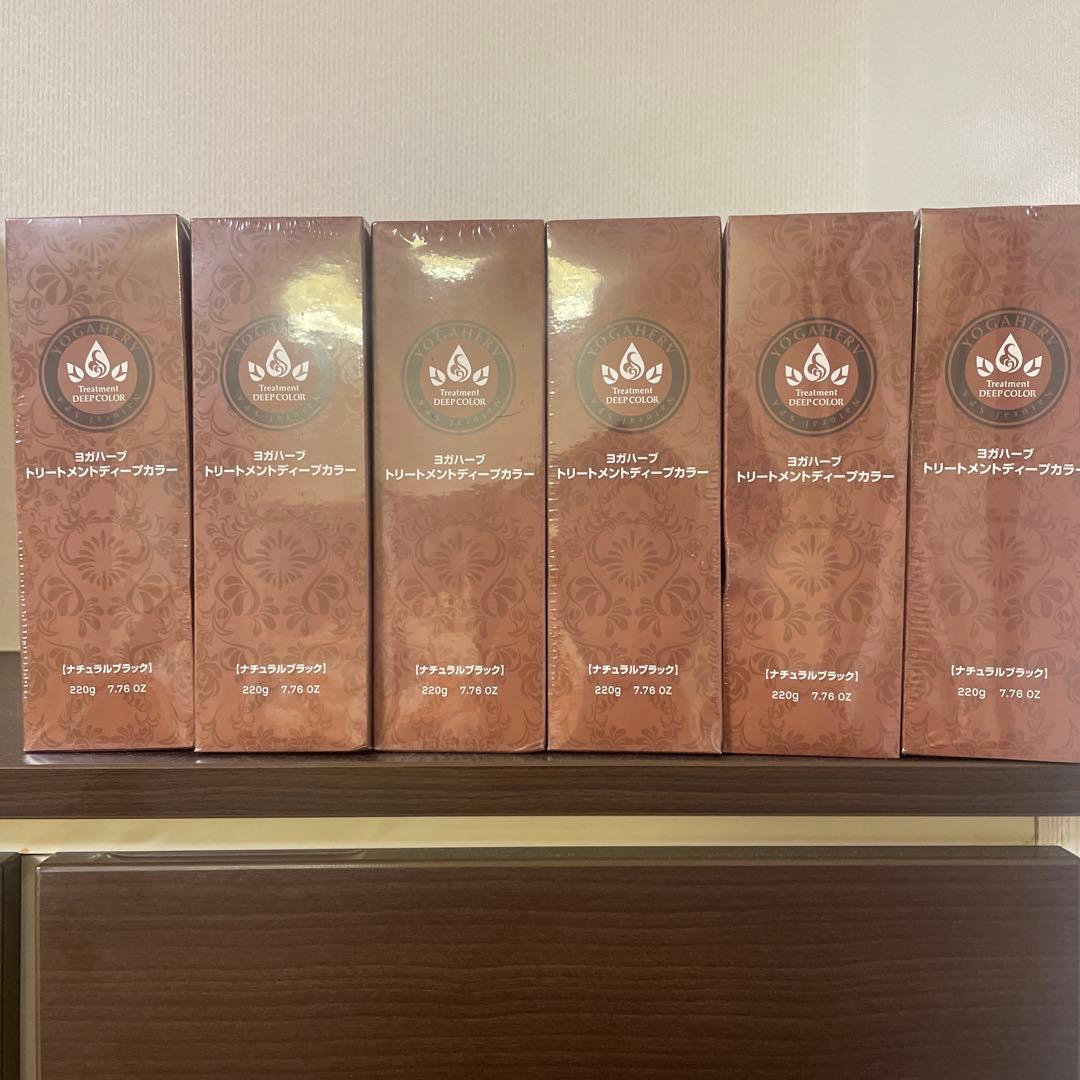 ヨガハーブトリートメントディープカラー6本セット　ナチュラルブラック