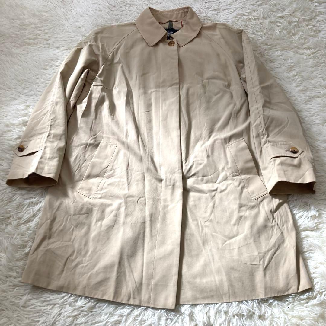 バーバリーロンドン　ステンカラーコート　ノバチェック　大きいサイズ　13号