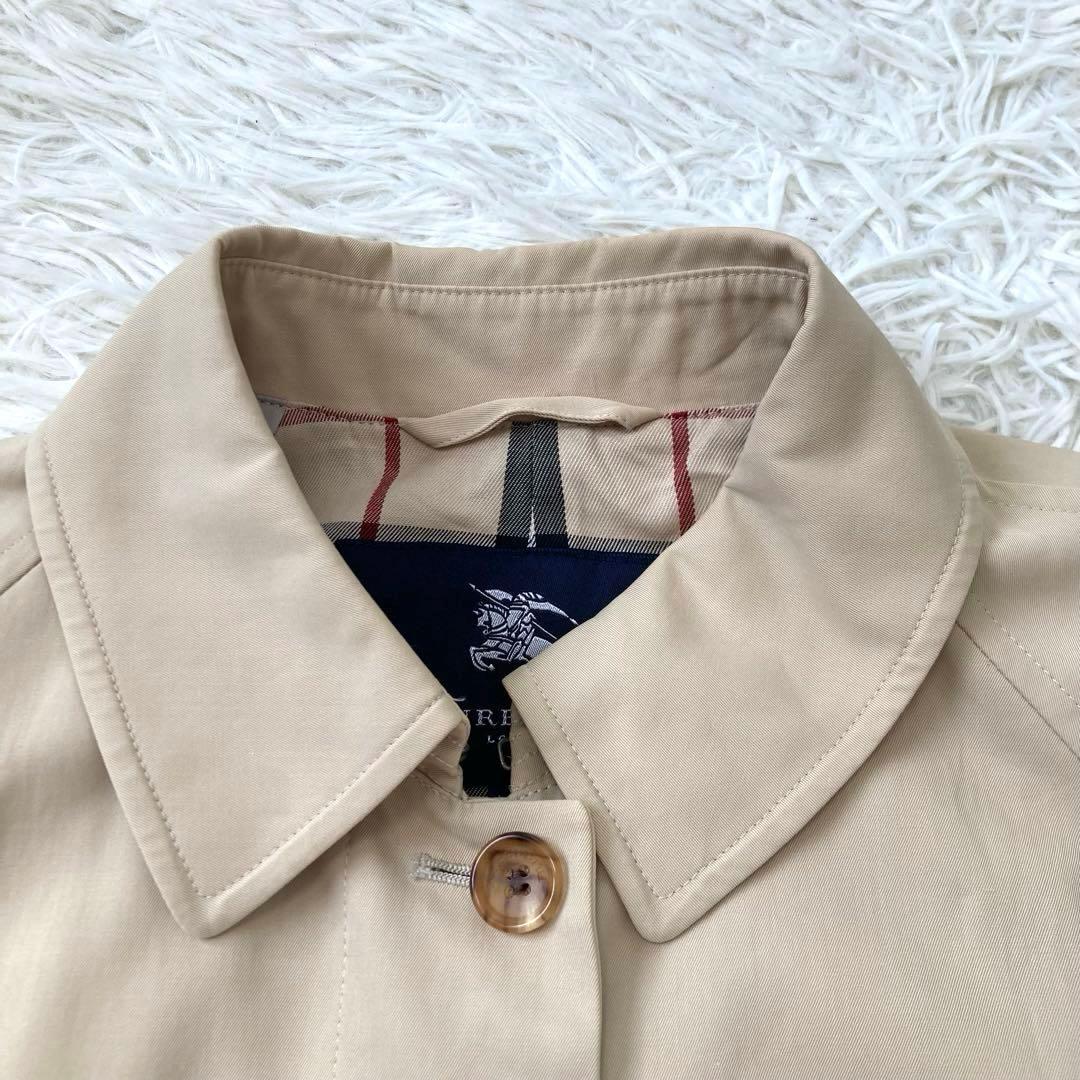 バーバリーロンドン　ステンカラーコート　ノバチェック　大きいサイズ　13号