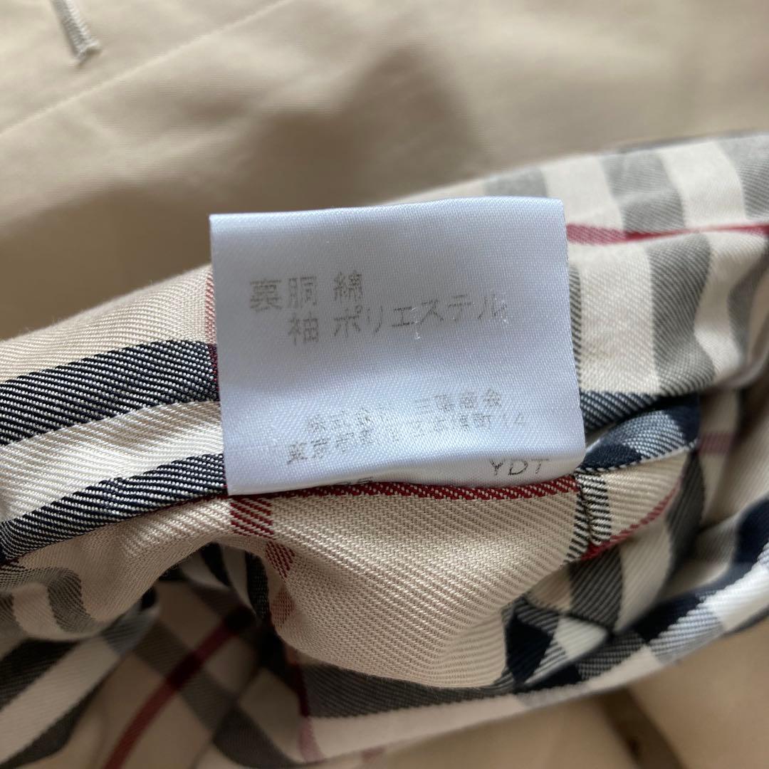 バーバリーロンドン　ステンカラーコート　ノバチェック　大きいサイズ　13号