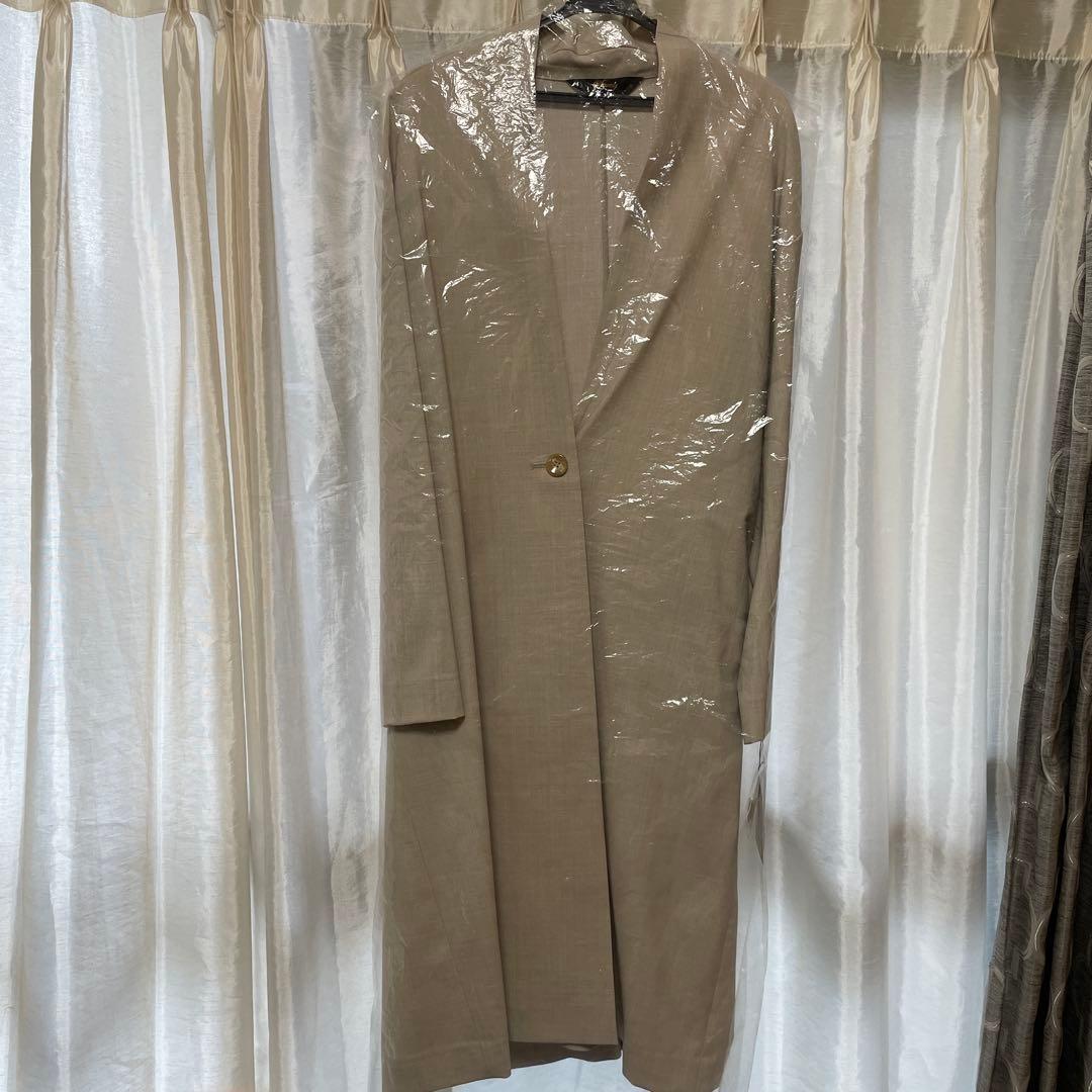 新品　ヤマダヤ　福袋　ノーカラーコート　ベージュ　卒業式　入学式　アーガ