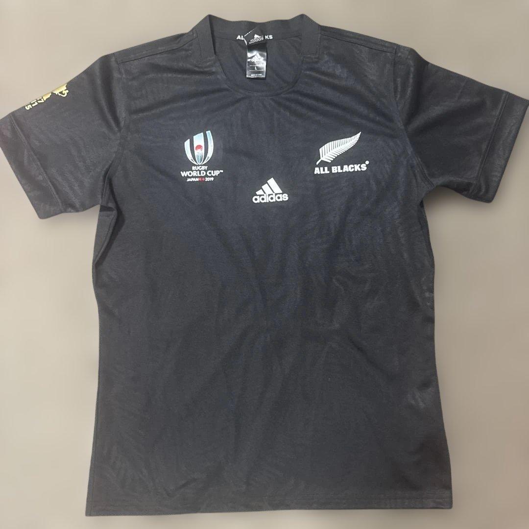ALLBLACKSRUGBYWORLDCUP adidasTシャツ Lサイズ