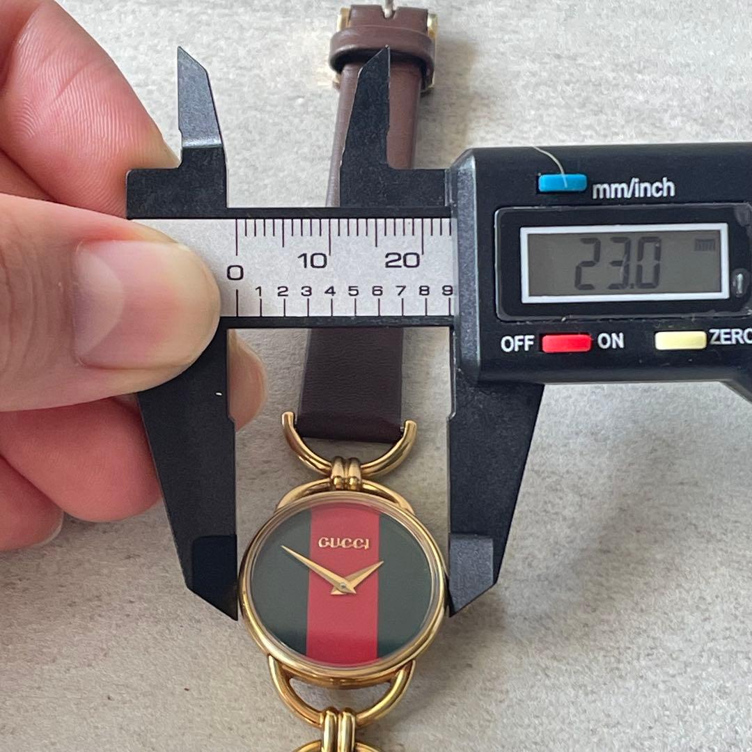 稼動品　GUCCI グッチ　6000.2.L シェリーライン　リボン　腕時計