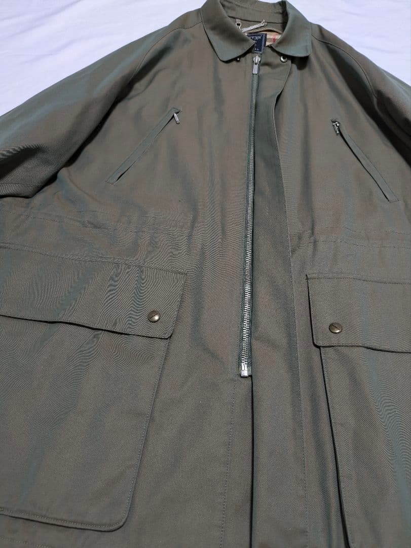 【一枚袖】【入手困難】 バーバリー ハンティングジャケット 90s 玉蟲色 美品