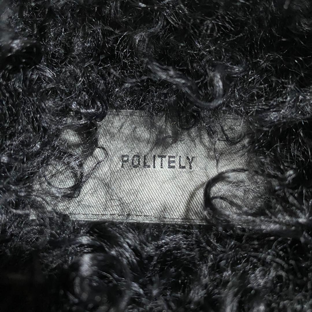 希少⭐︎POLITELY ヘリンボーン ラムファー ミリタリートレンチコート 比翼