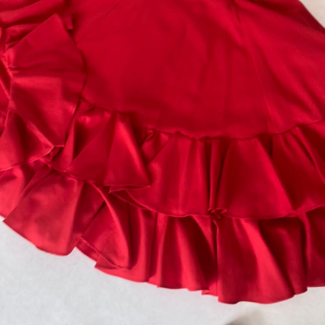 良品 フラメンコ衣装 ロングワンピース ティアード ロングドレス オーダーメイド