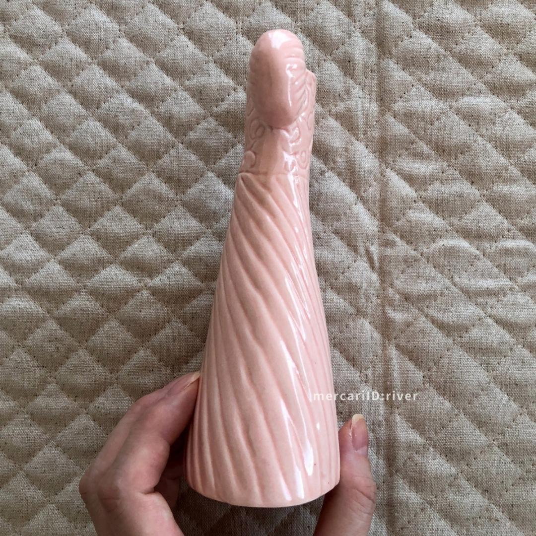 【廃盤稀少・美品】リサラーソン ドレスシスターズシリーズ フレア ピンク 花瓶