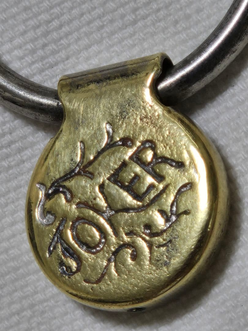 稀少！1883年 米国製 ビンテージ ブラス キーホルダー