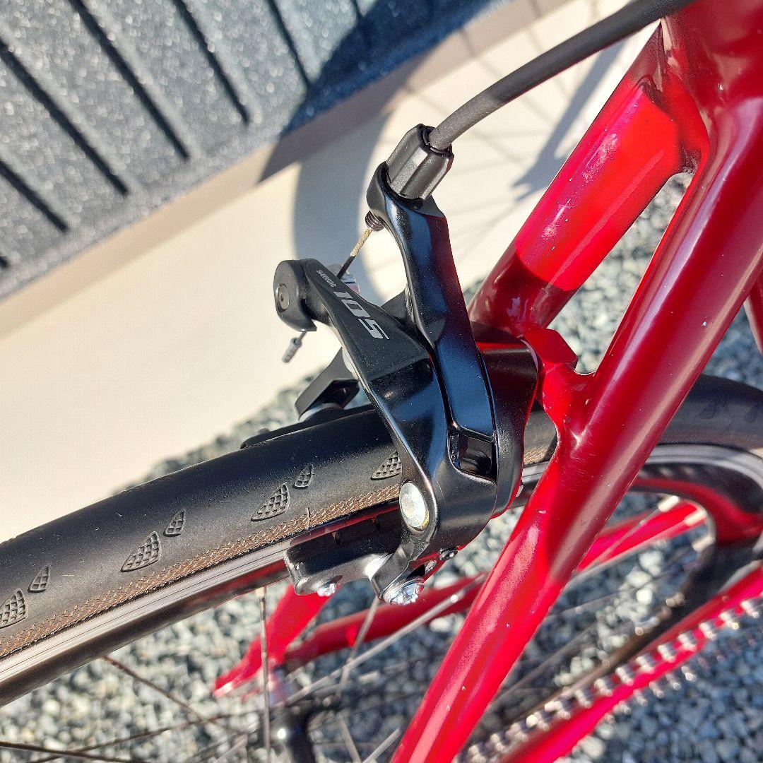 【送料込み】LEADER BIKE 735 65mmカーボンホイール 完成車体