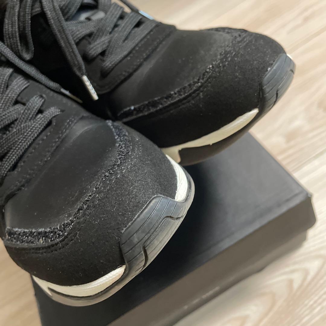 レディース　スニーカー　黒　+diana プラスダイアナ　インヒール24.5cm