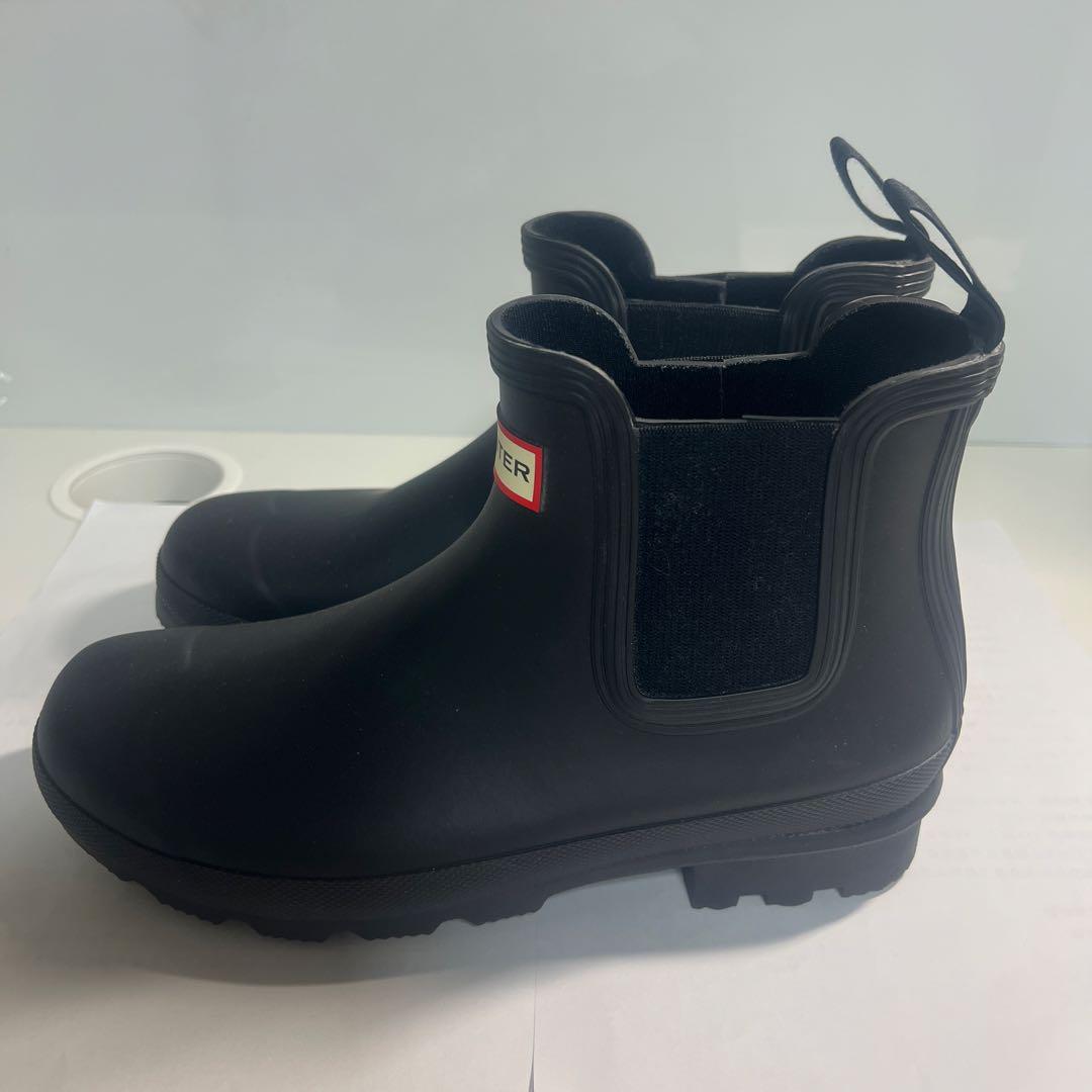 HUNTER メンズ オリジナル チェルシー ブーツ - ブラック