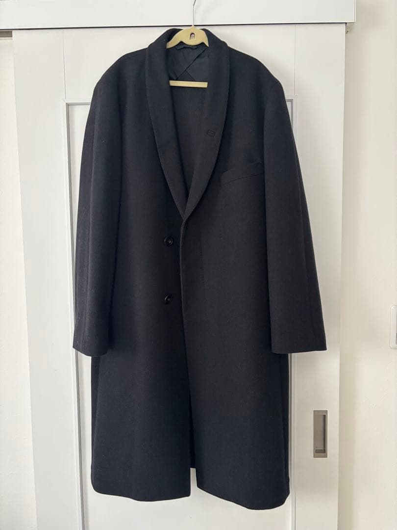 【美品】UNIQLO ルメール 黒 ロングコート L