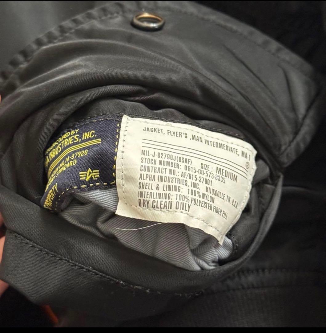 アルファ ma-1ジャケット