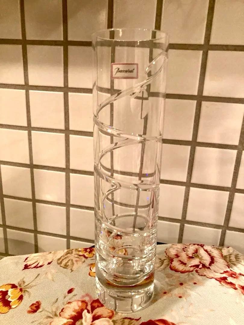 Baccarat スパイラルデザイン 花瓶