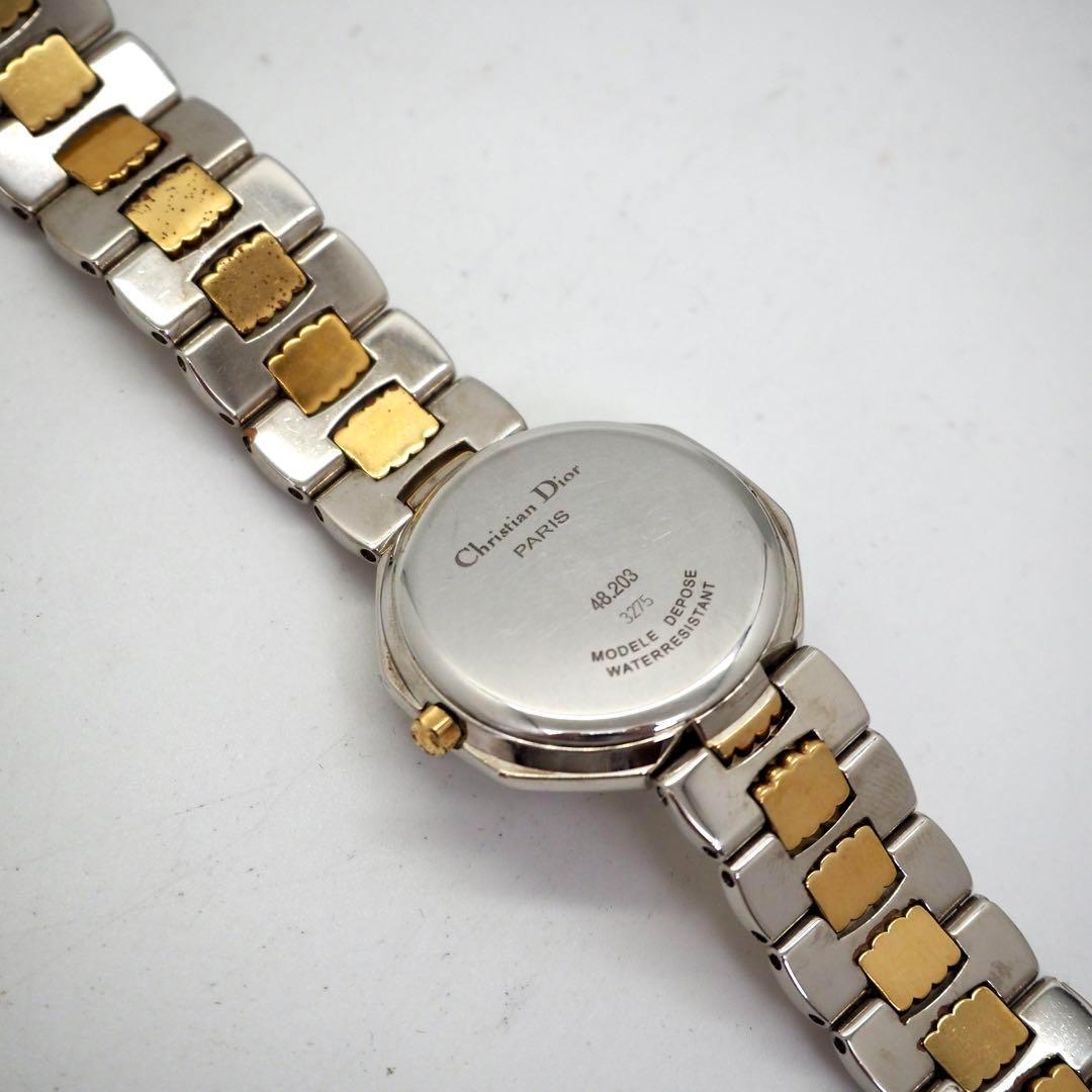 499 クリスチャンディオール　レディース　時計　オクタゴン　コンビ　デイト