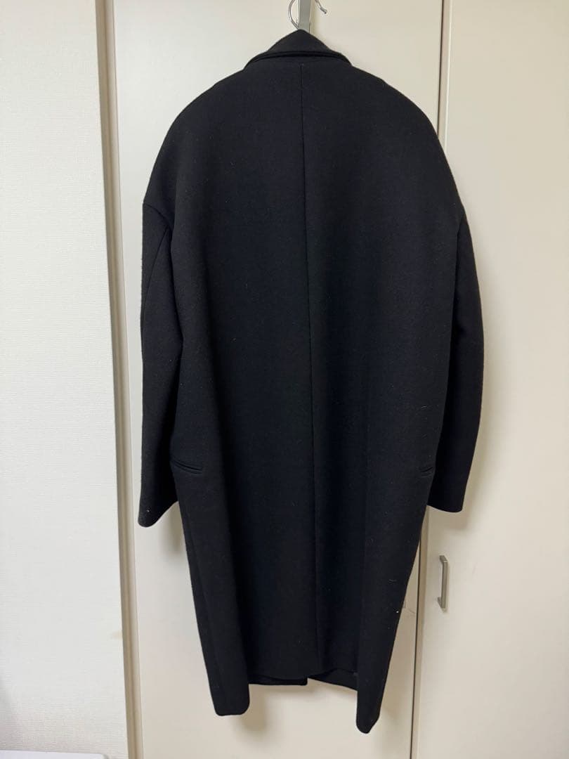 【MUSE ドゥーズィエムクラス】チェスターコート　二重織りウール コクーン