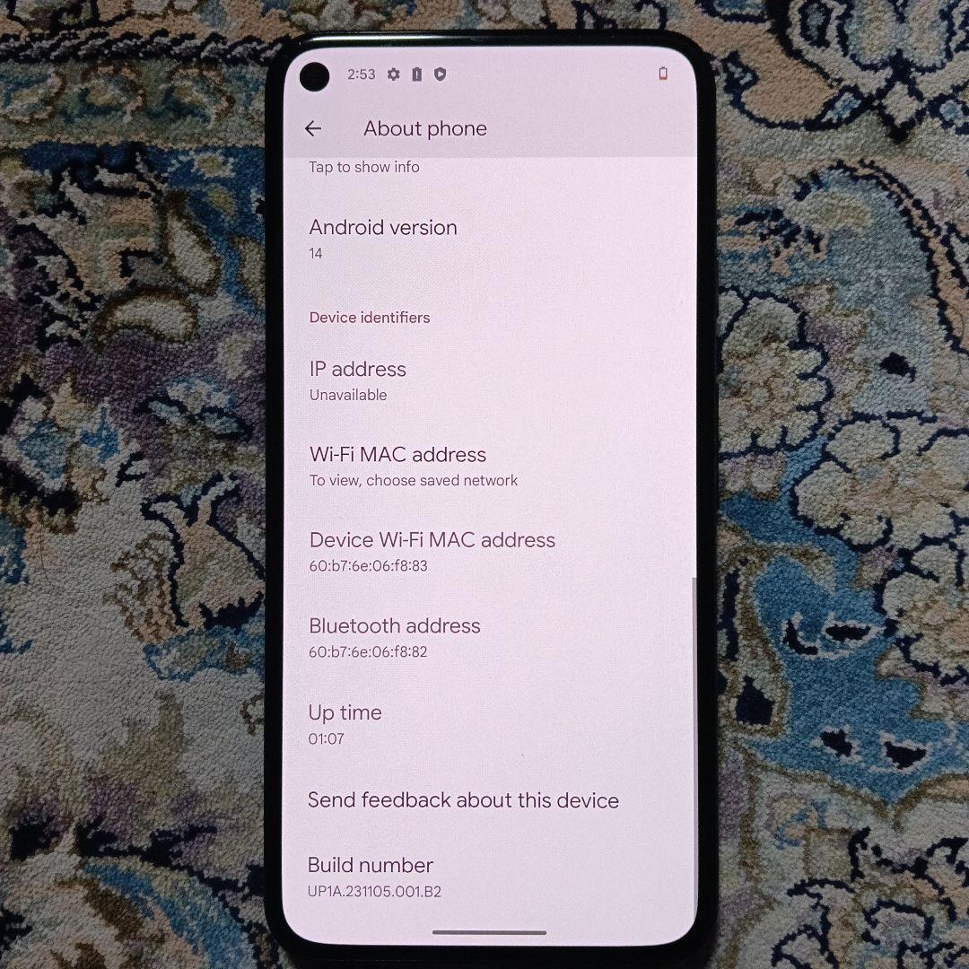 Google Pixel 5 本体