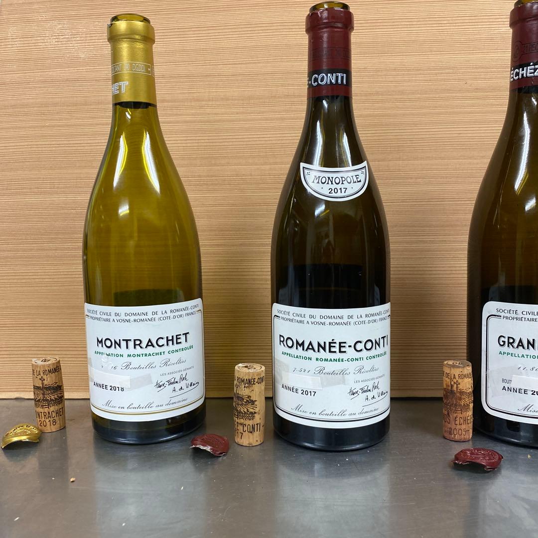 ◼️空き瓶◼️DRC モンラッシェ 、ロマネコンティ、グランエシェゾー　3本