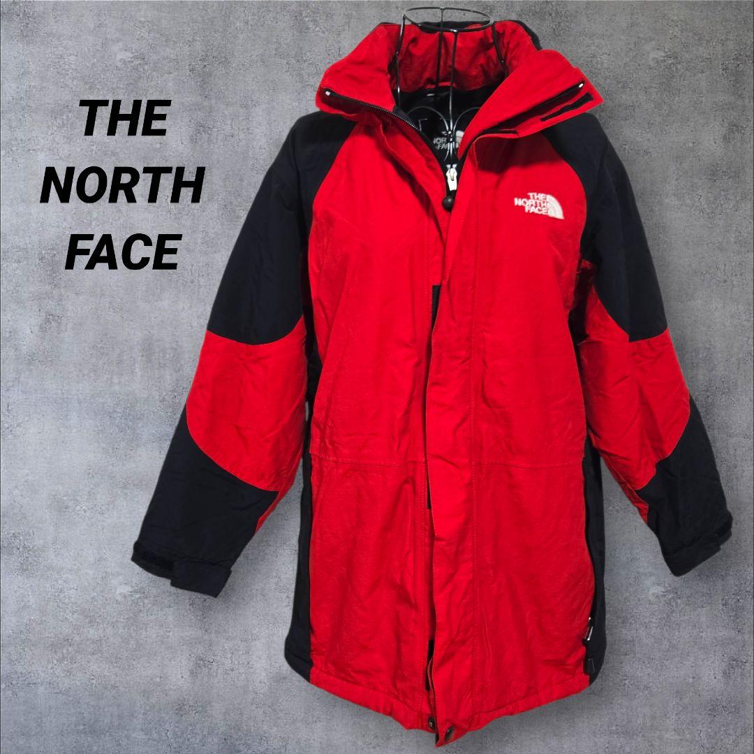 希少 THE NORTH FACE ノースフェイス スノボ スキーウェア 赤 黒